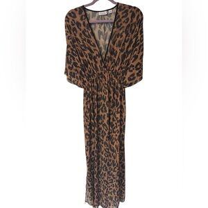 Leopard Print Maxi Dress Good Condition!A1
